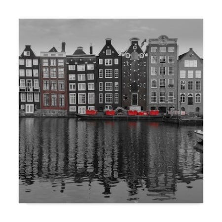 Moises Levy 'Amsterdam Canals' Canvas Art,14x14
